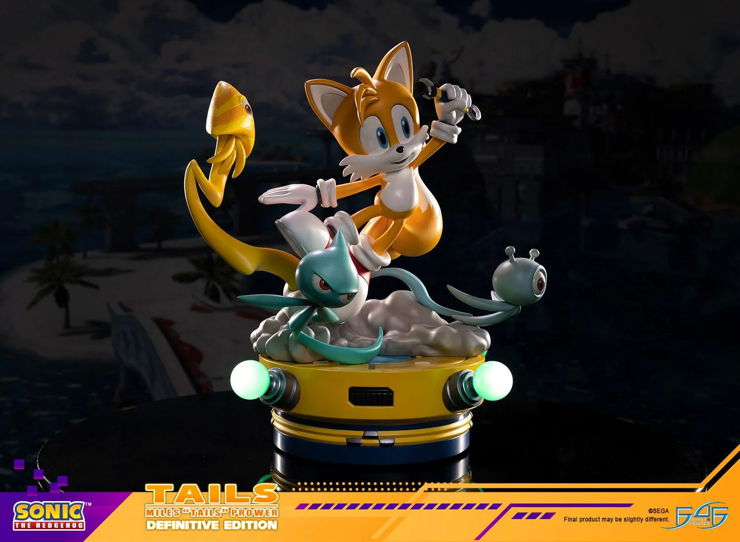 First 4 Figures Sonic Tails Definitive Edition statuetă rășină LED