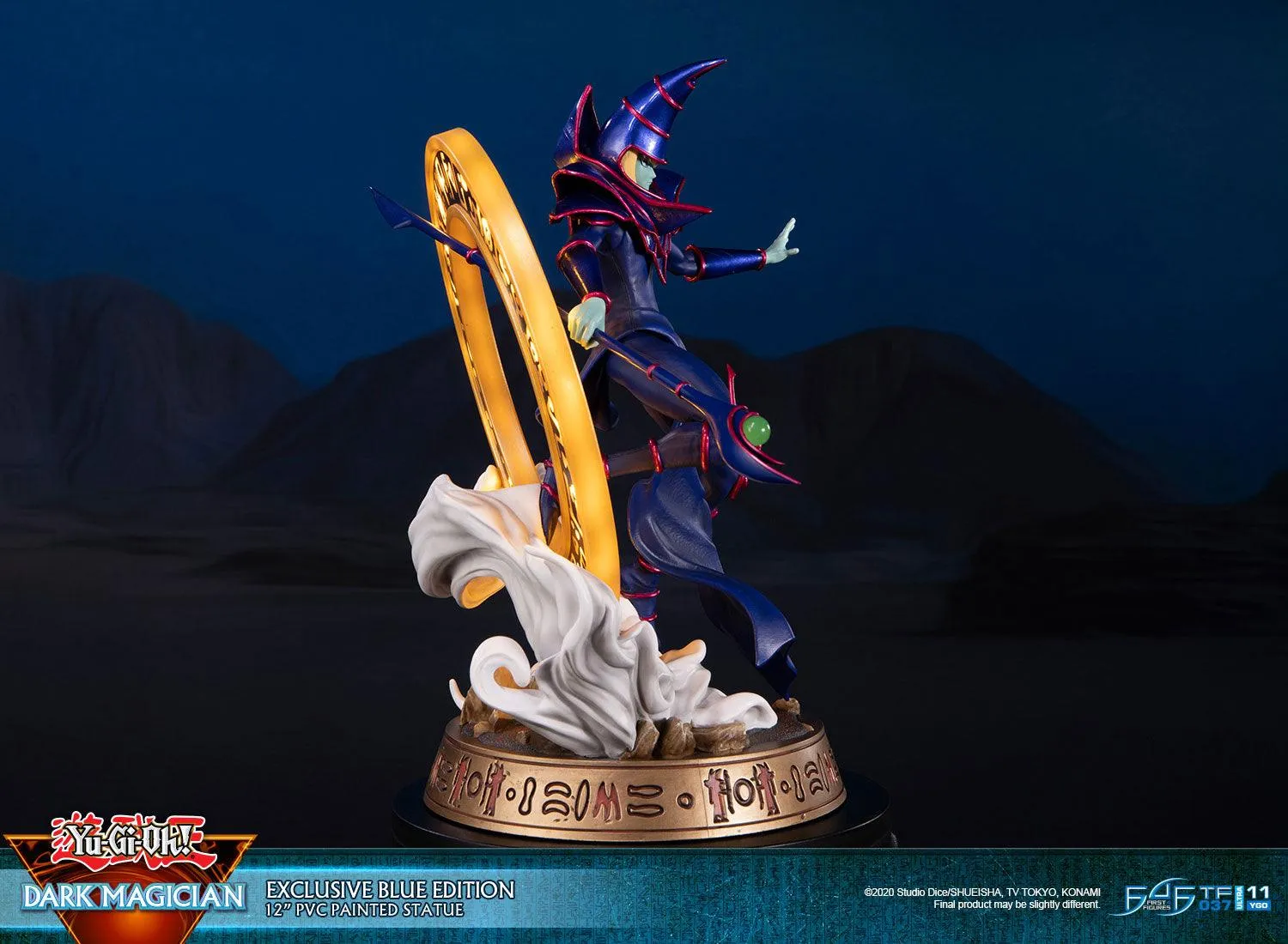 First 4 Figures Yu-Gi-Oh Dark Magician statueta Exclusive Blue