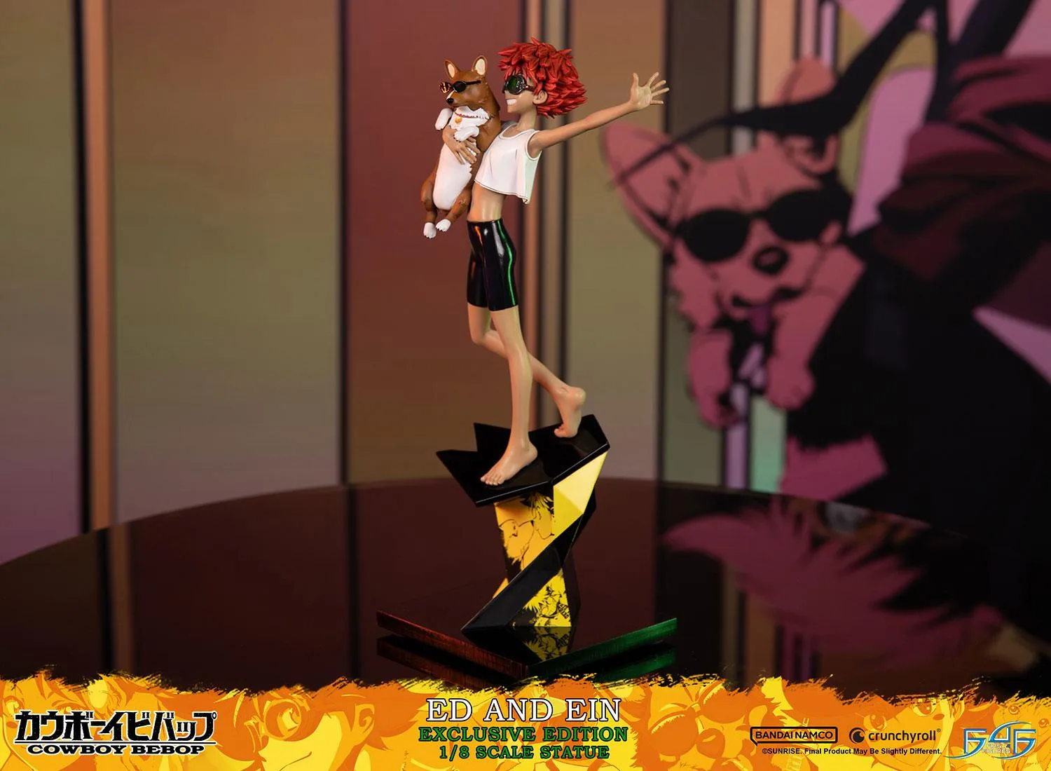 First 4 Figures Cowboy Bebop Ed Ein statueta 1/8 Exclusive
