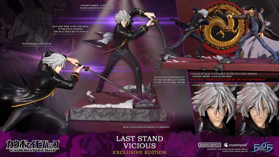 First 4 Figures Cowboy Bebop Vicious statuetă rășină Exclusive
