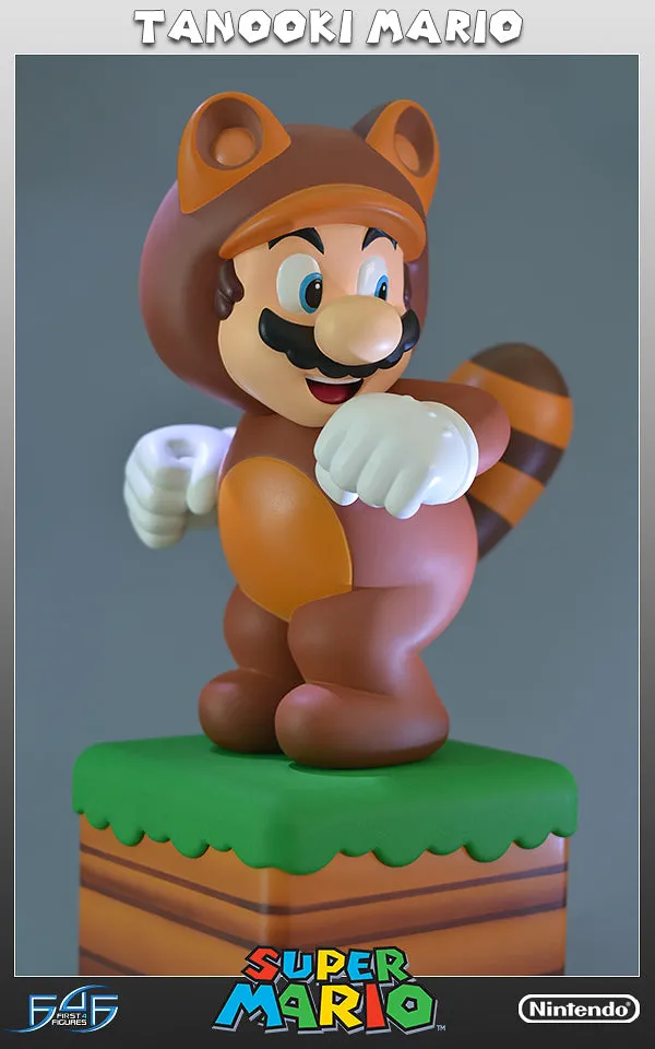 First 4 Figures Super Mario Tanooki Mario statuetă 38 cm rășină