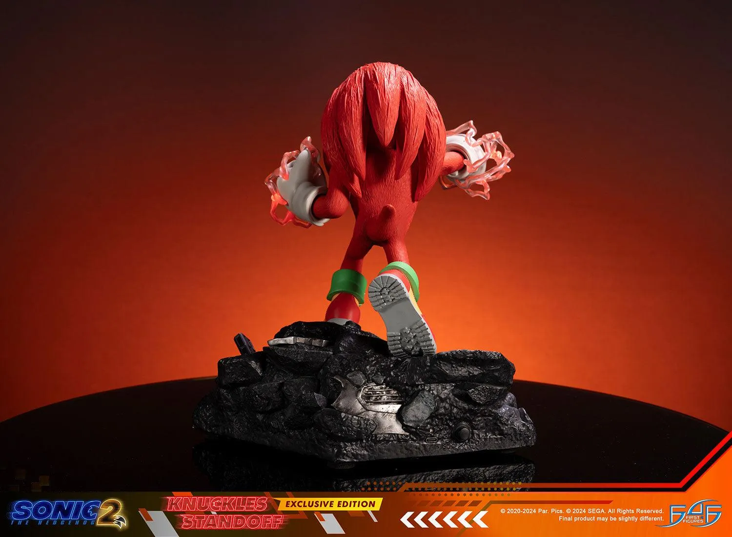 First 4 Figures Sonic Knuckles Standoff statuetă Exclusive Edition LED