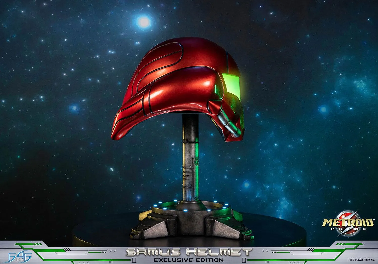 First 4 Figures Metroid Prime Samus Helmet replică cască Exclusive LED