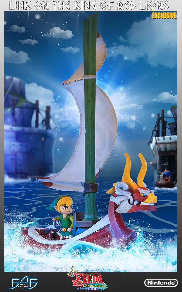 First 4 Figures Wind Waker Link on King of Red Lions statuetă rășină Exclusive