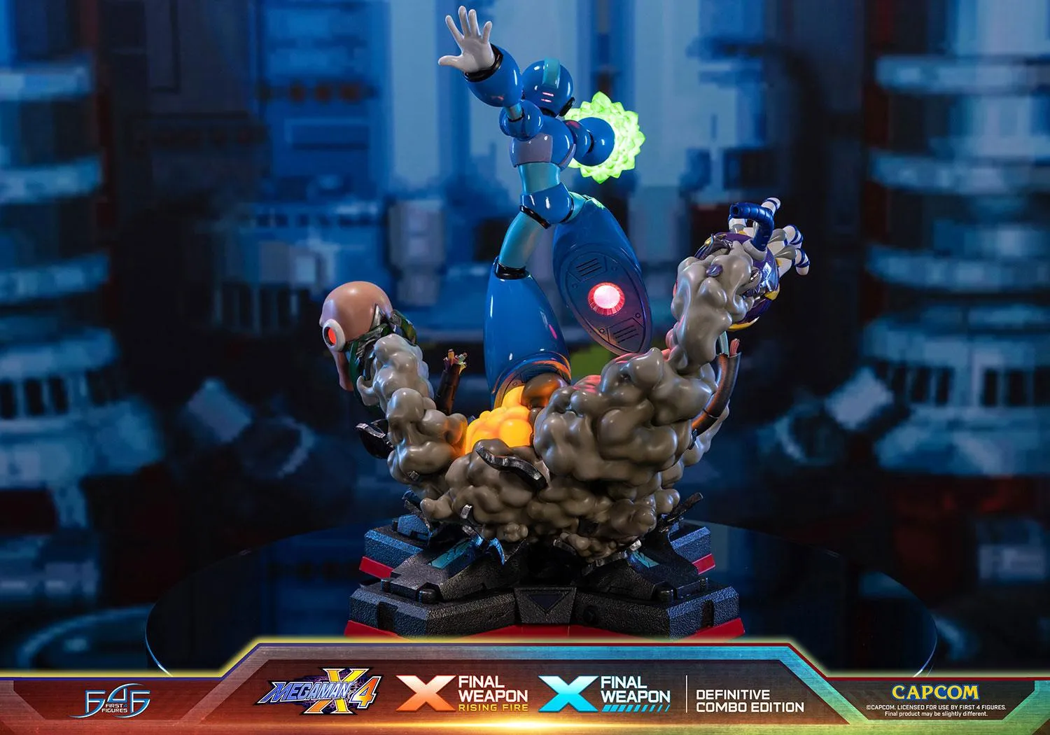 First 4 Figures Mega Man X4 X Final Weapon statuetă Combo 2 buc