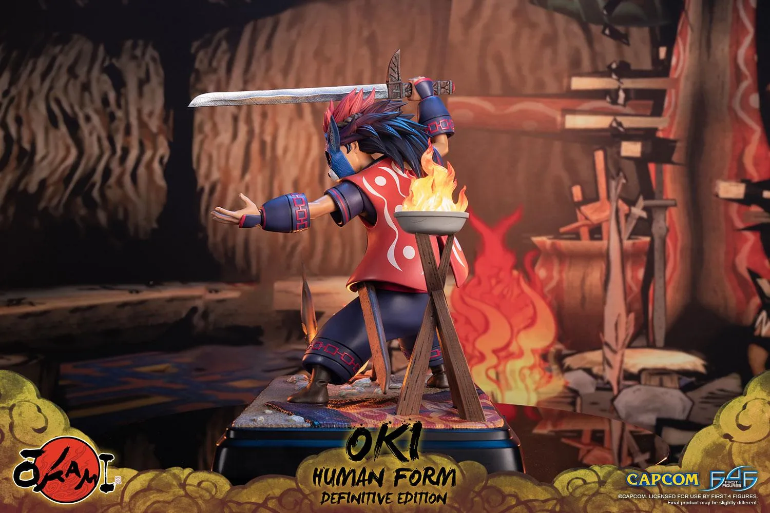 First 4 Figures Okami Oki Human statuetă Definitive Edition