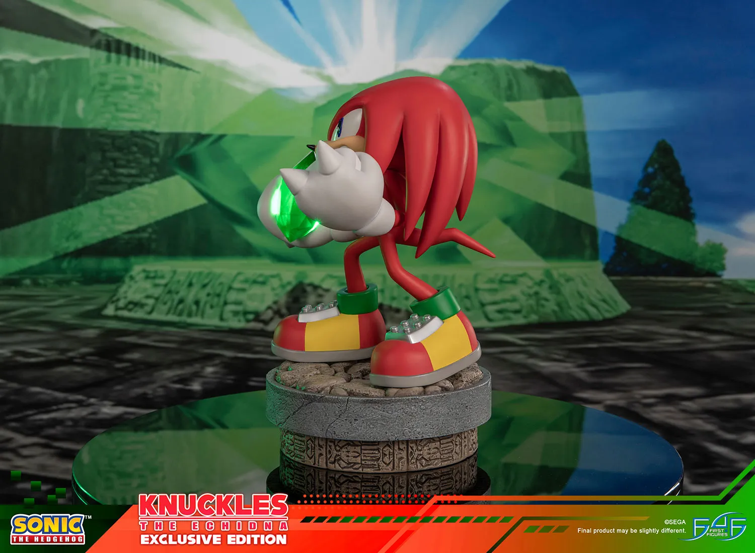 First 4 Figures Sonic Knuckles statuetă Exclusive Edition LED