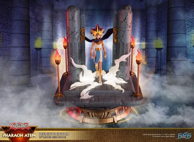 First 4 Figures Yu-Gi-Oh Pharaoh Atem statuetă Definitive Edition cu LED