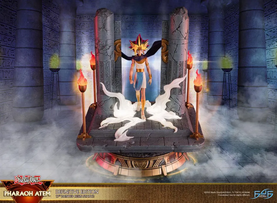 First 4 Figures Yu-Gi-Oh Pharaoh Atem statuetă Definitive Edition cu LED