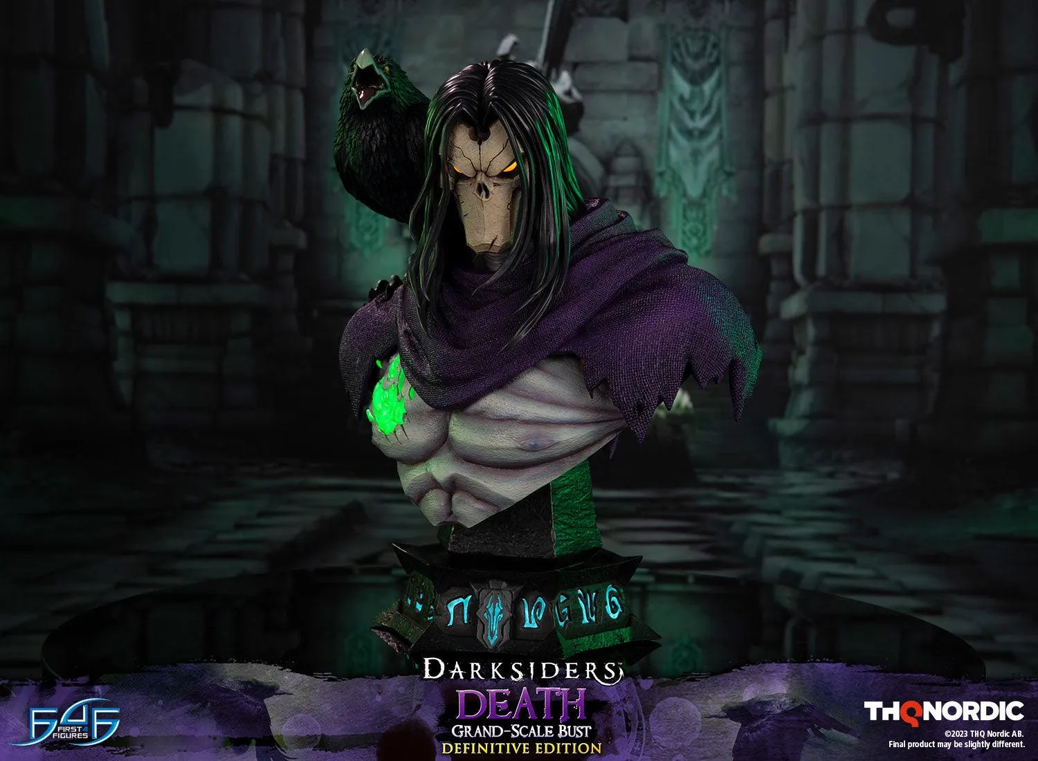 First 4 Figures Darksiders Death bust rășină LED
