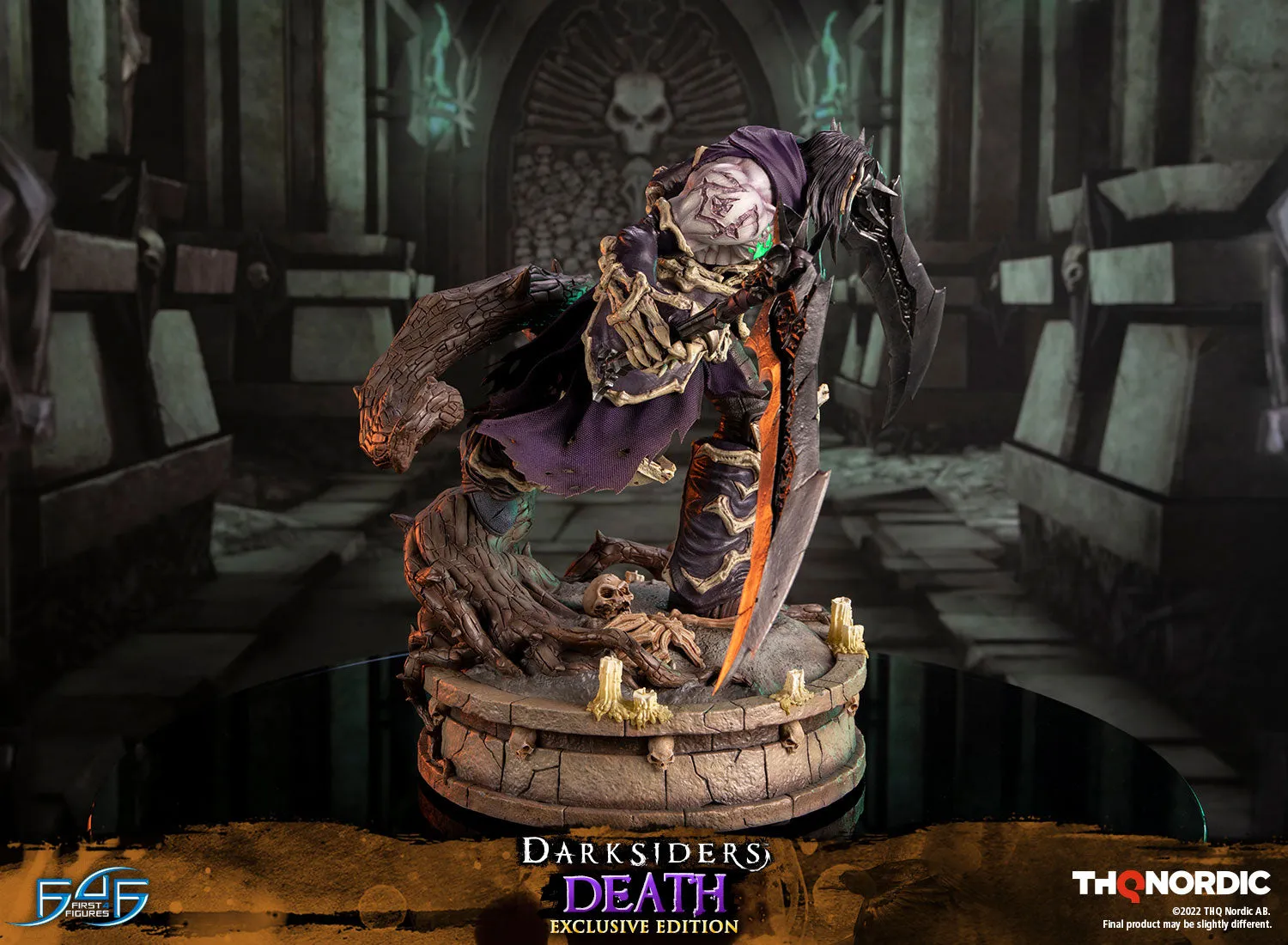 First 4 Figures Darksiders Death statueta Exclusive Edition LED