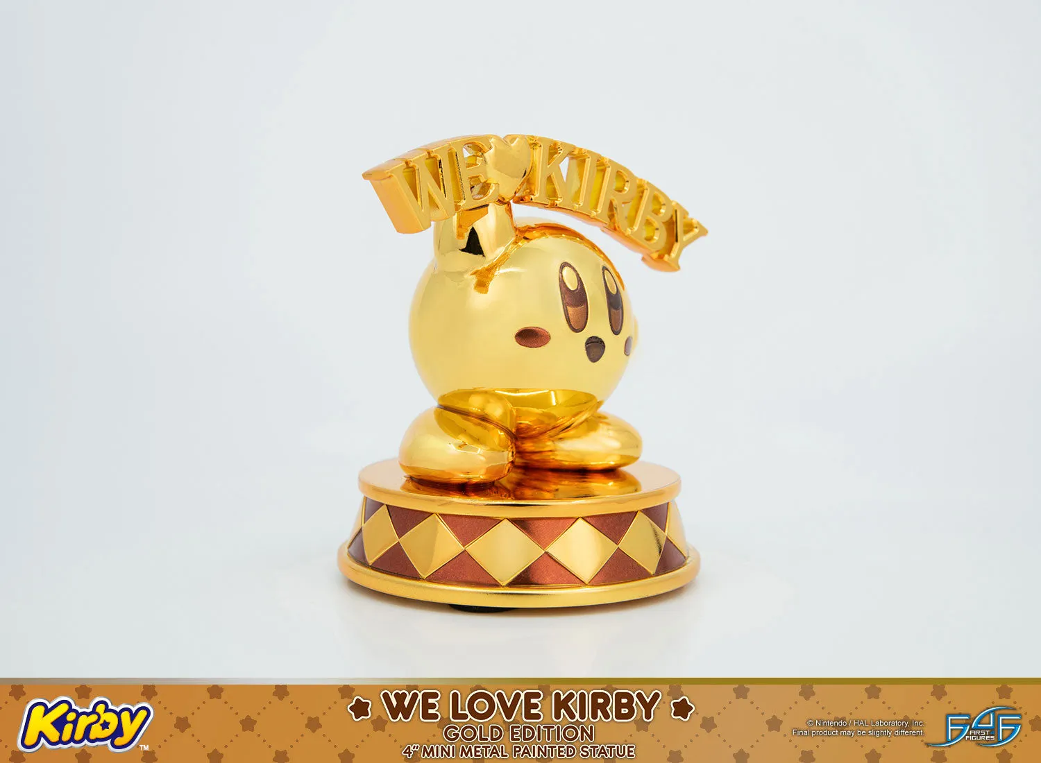 First 4 Figures Kirby We Love Kirby statuetă Gold Edition metal