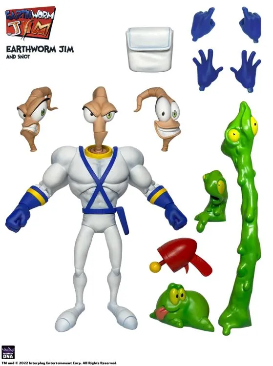 Premium DNA Earthworm Jim set complet 4 figurine