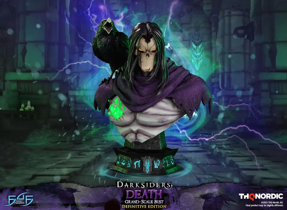 First 4 Figures Darksiders Death bust rășină LED