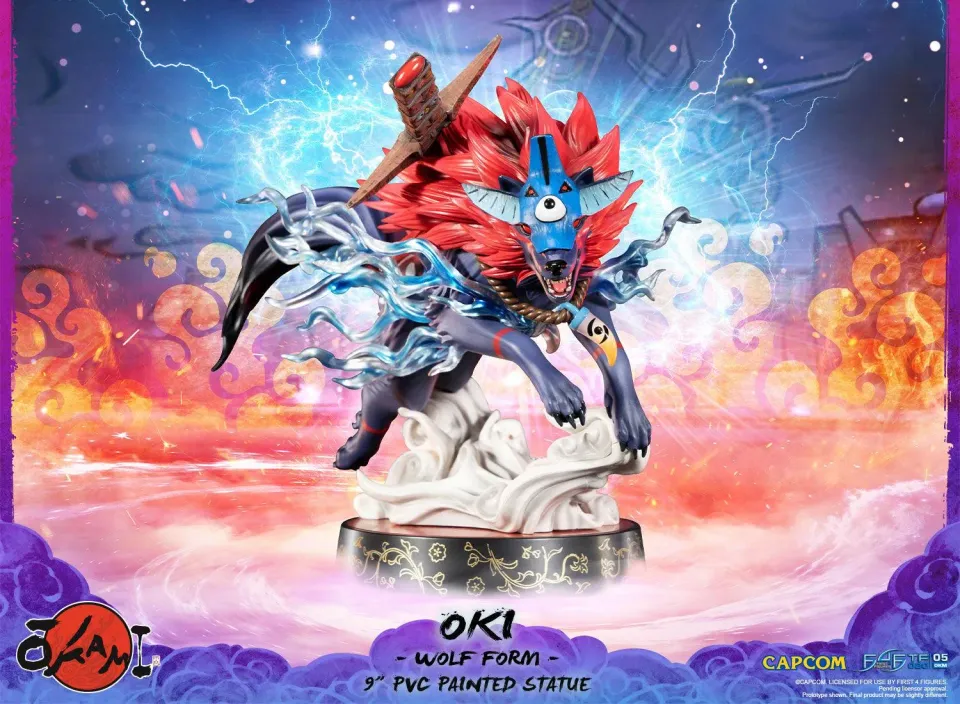 First 4 Figures Okami Oki Wolf Form statueta PVC Standard glow