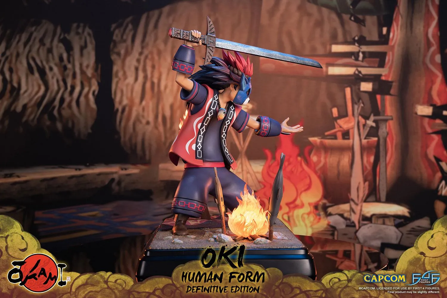 First 4 Figures Okami Oki Human statuetă Definitive Edition