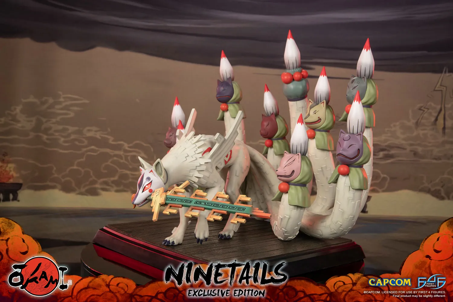 First 4 Figures Okami Ninetails statuetă Exclusive Edition LED