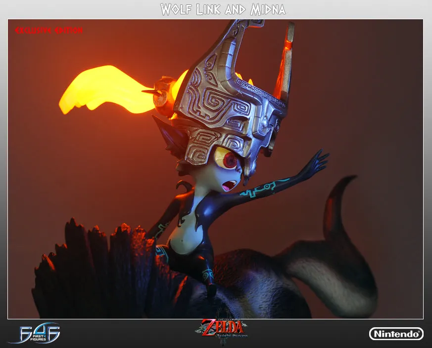 First 4 Figures Zelda Wolf Link and Midna statueta Exclusive