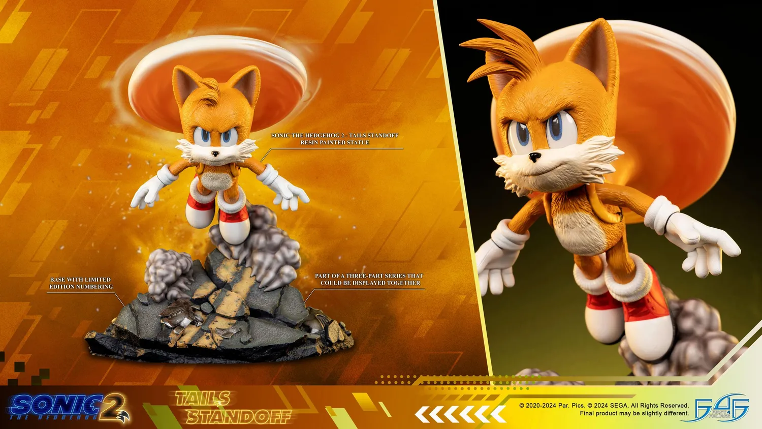 First 4 Figures Sonic 2 Tails Standoff statuetă rășină