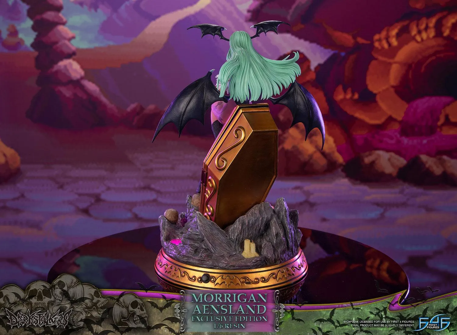 First 4 Figures Darkstalkers Morrigan Aensland Exclusive statuetă 1/6 rășină LED