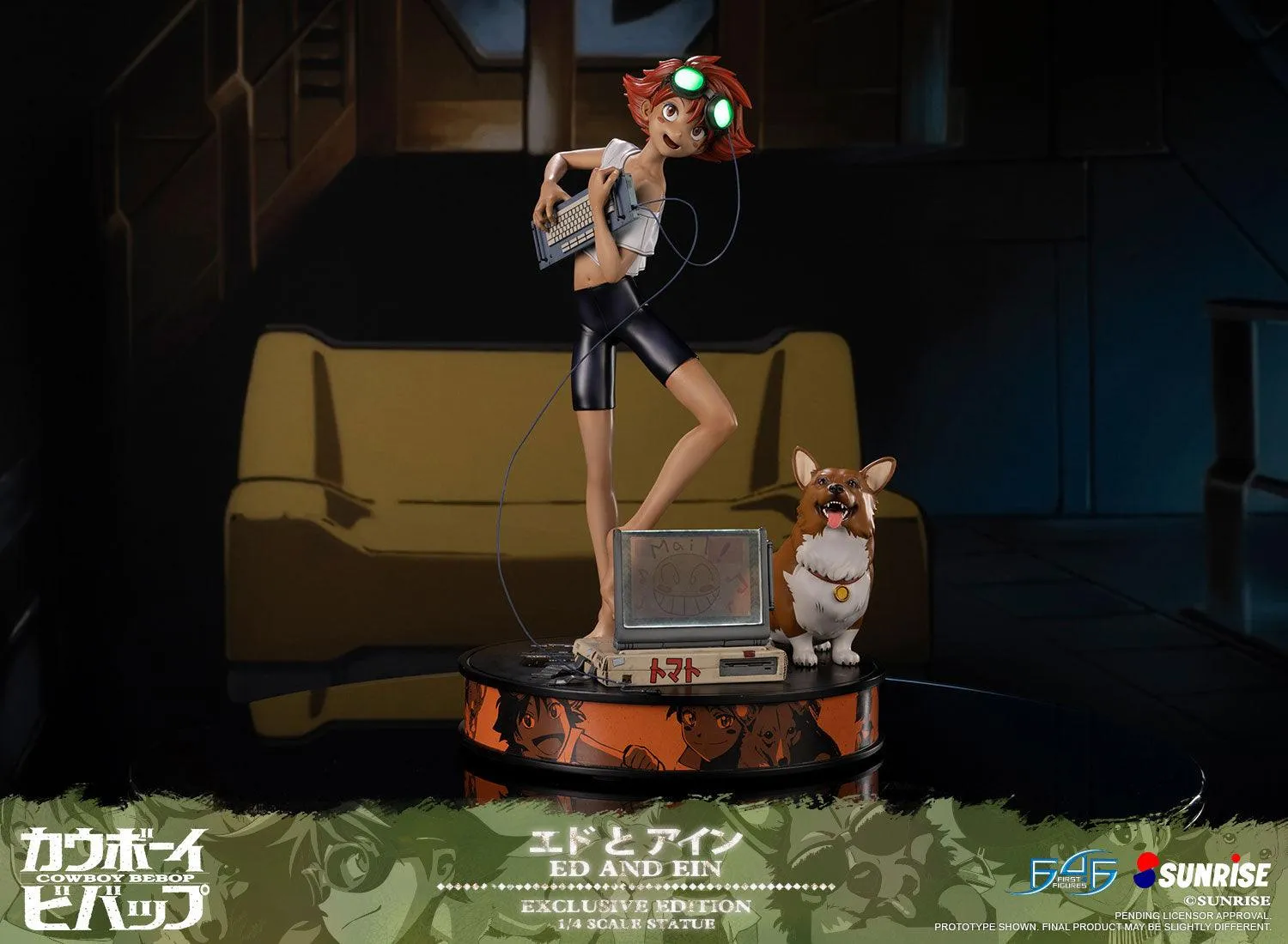 First 4 Figures Cowboy Bebop Ed and Ein statuetă Exclusive