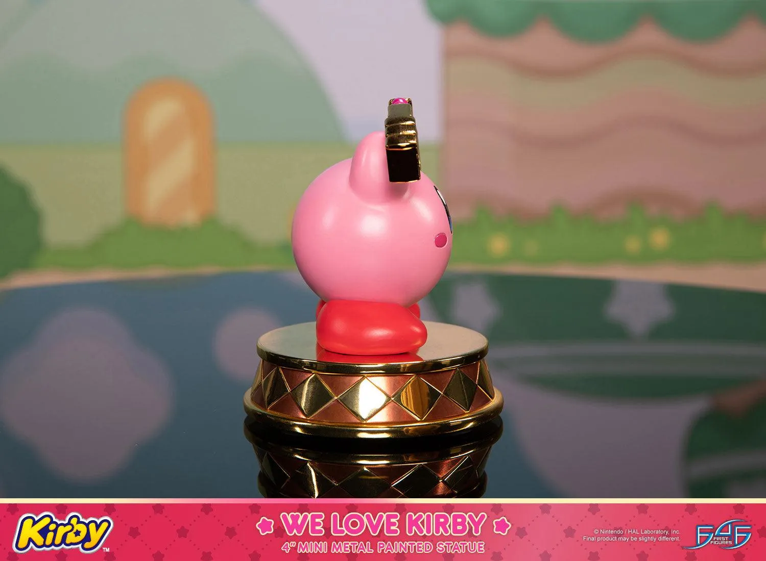First 4 Figures Kirby We Love Kirby statuetă metal aurie 10,5 cm