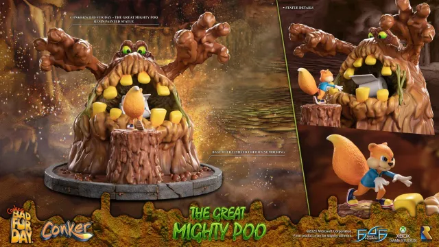 First 4 Figures Conker Great Mighty Poo statuie rasina 36,5 cm