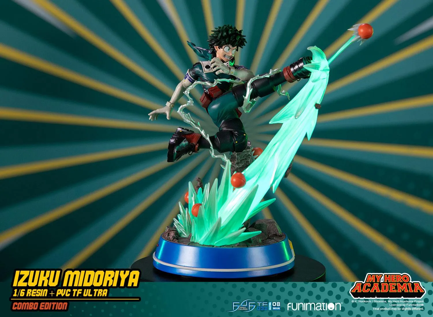 First 4 Figures My Hero Midoriya statuetă Exclusive Combo LED