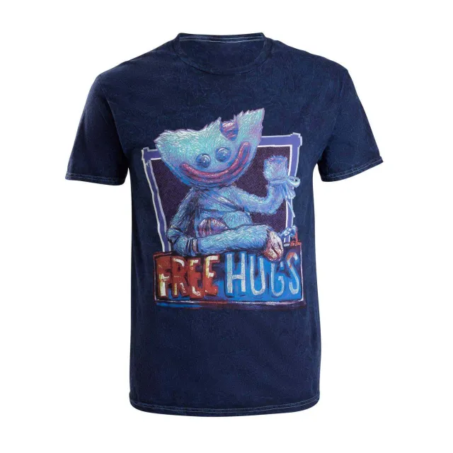 Huggy Wuggy Poppy Playtime Half off Hugs tricou bumbac