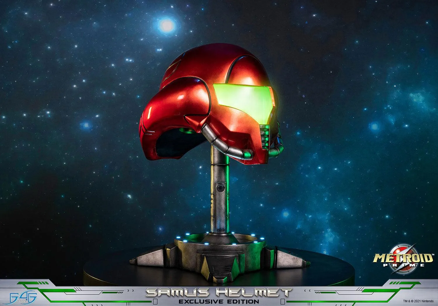 First 4 Figures Metroid Prime Samus Helmet replică cască Exclusive LED