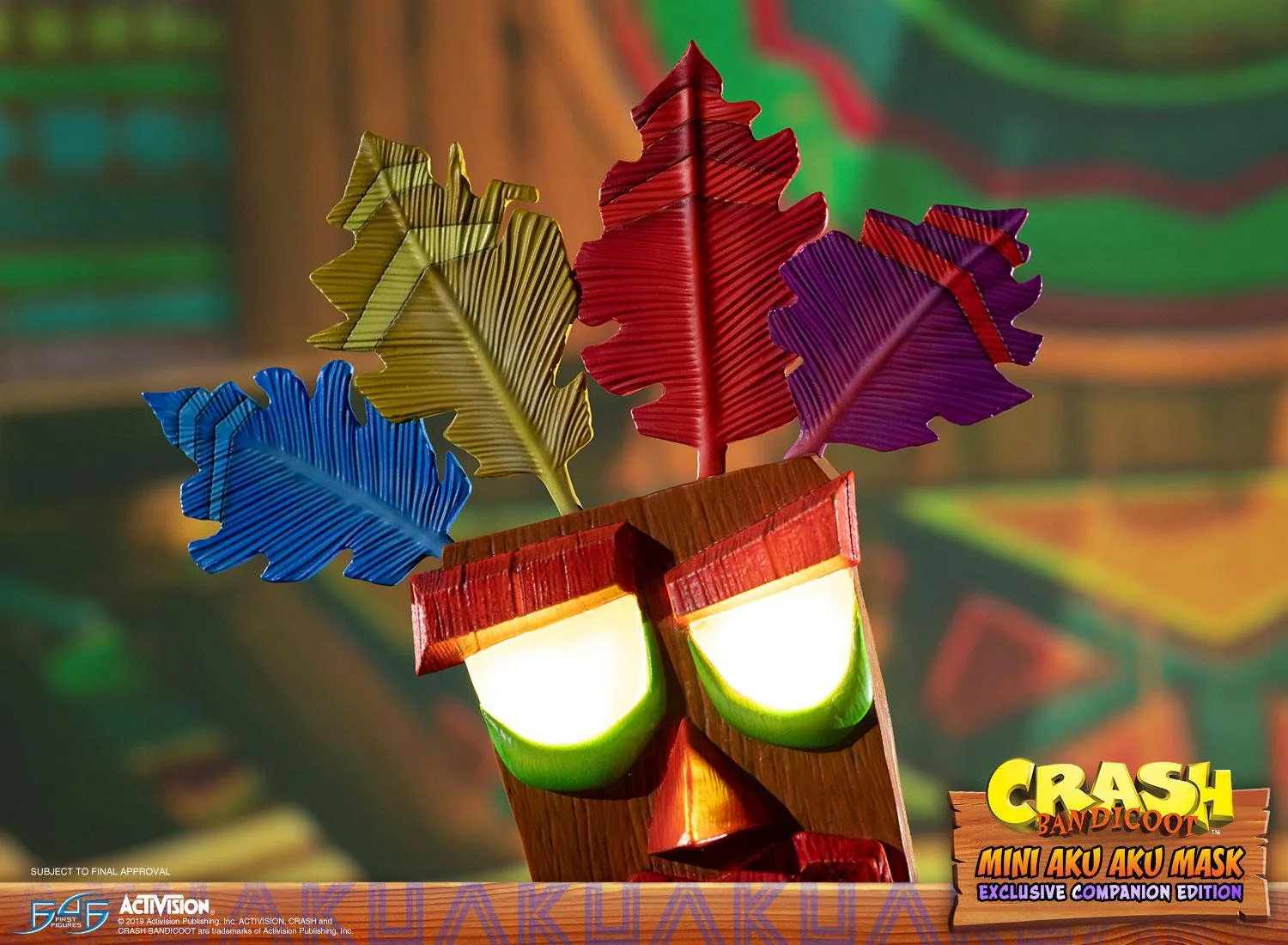 First 4 Figures Crash Mini Aku Aku statueta Exclusive Companion LED