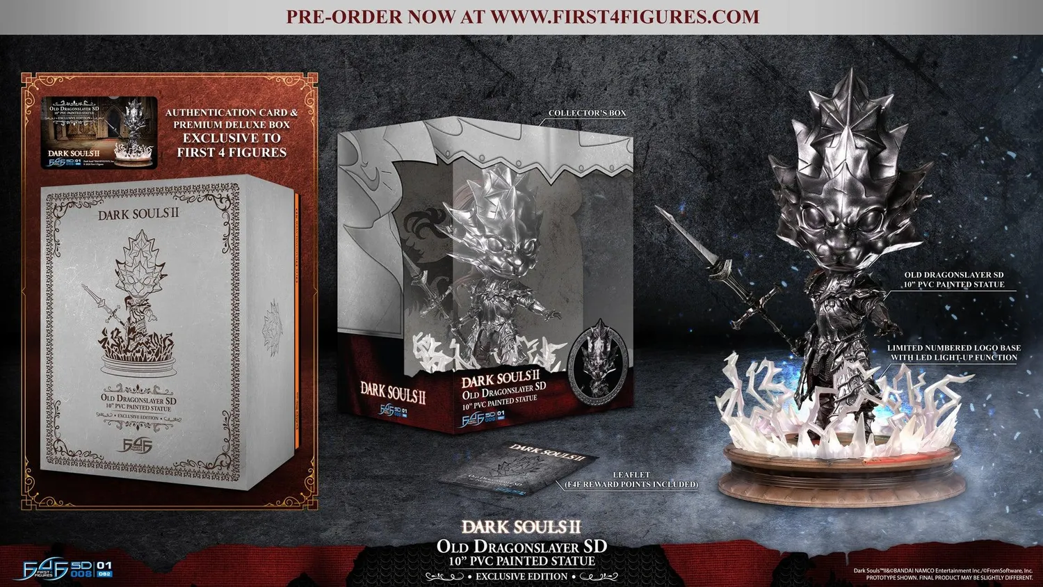 First 4 Figures Dark Souls Old Dragonslayer figurina SD LED