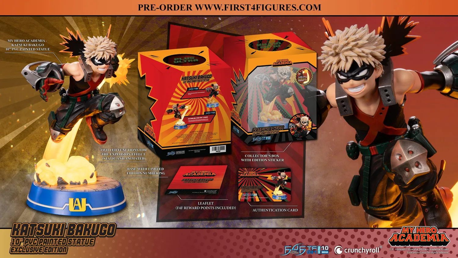 First 4 Figures Bakugo figurina PVC Exclusive LED