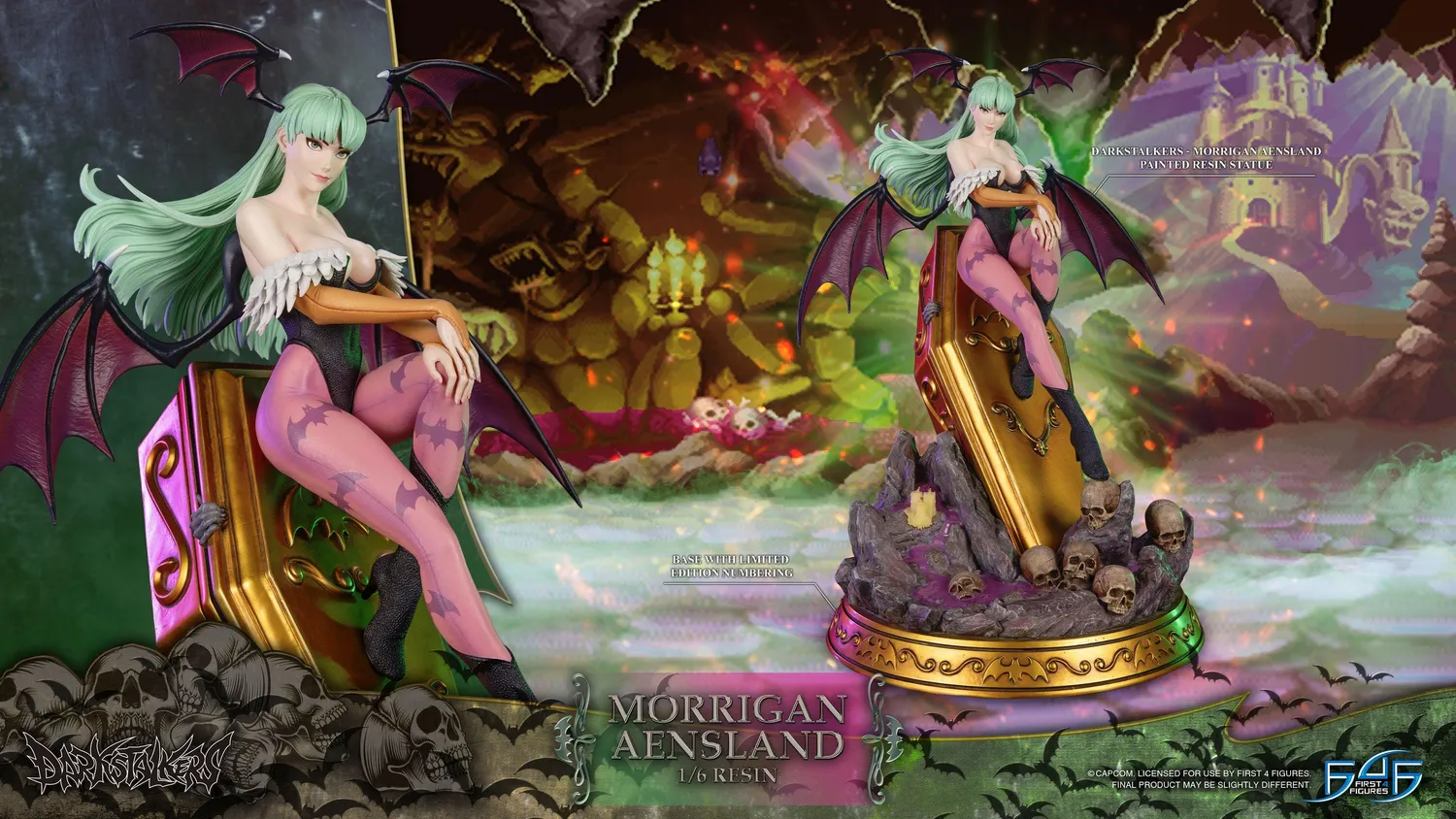 First 4 Figures Darkstalkers Morrigan statuetă rășină 1/6