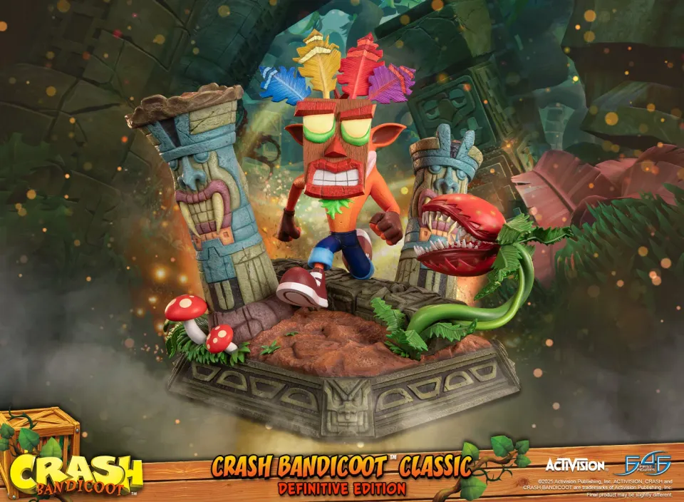 First 4 Figures Crash Bandicoot Classic statueta Definitive