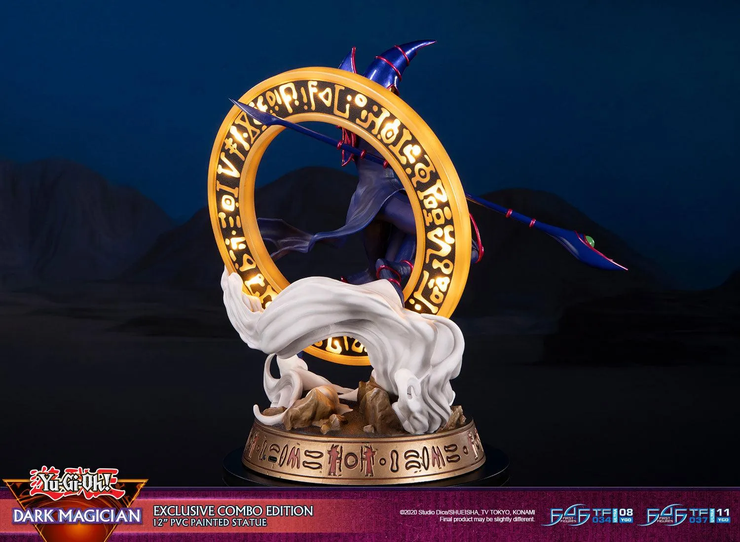 First 4 Figures Yu-Gi-Oh Dark Magician statuetă PVC Combo