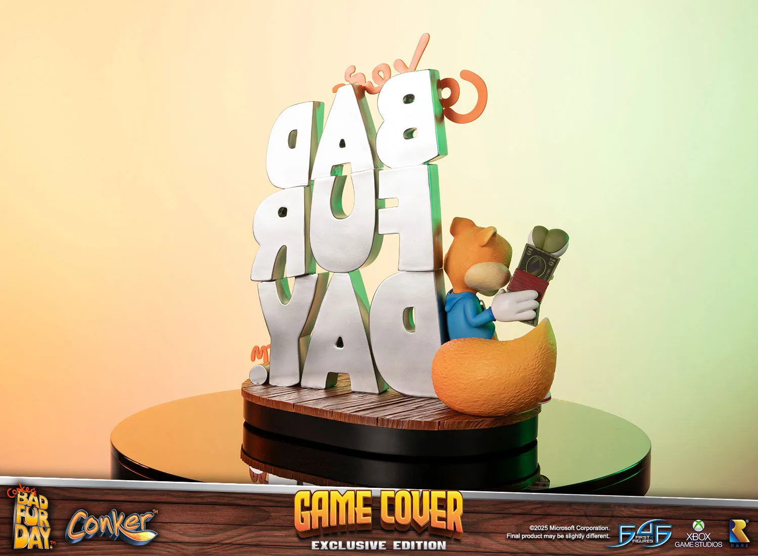 First 4 Figures Conker Game Cover statueta rasina Exclusive
