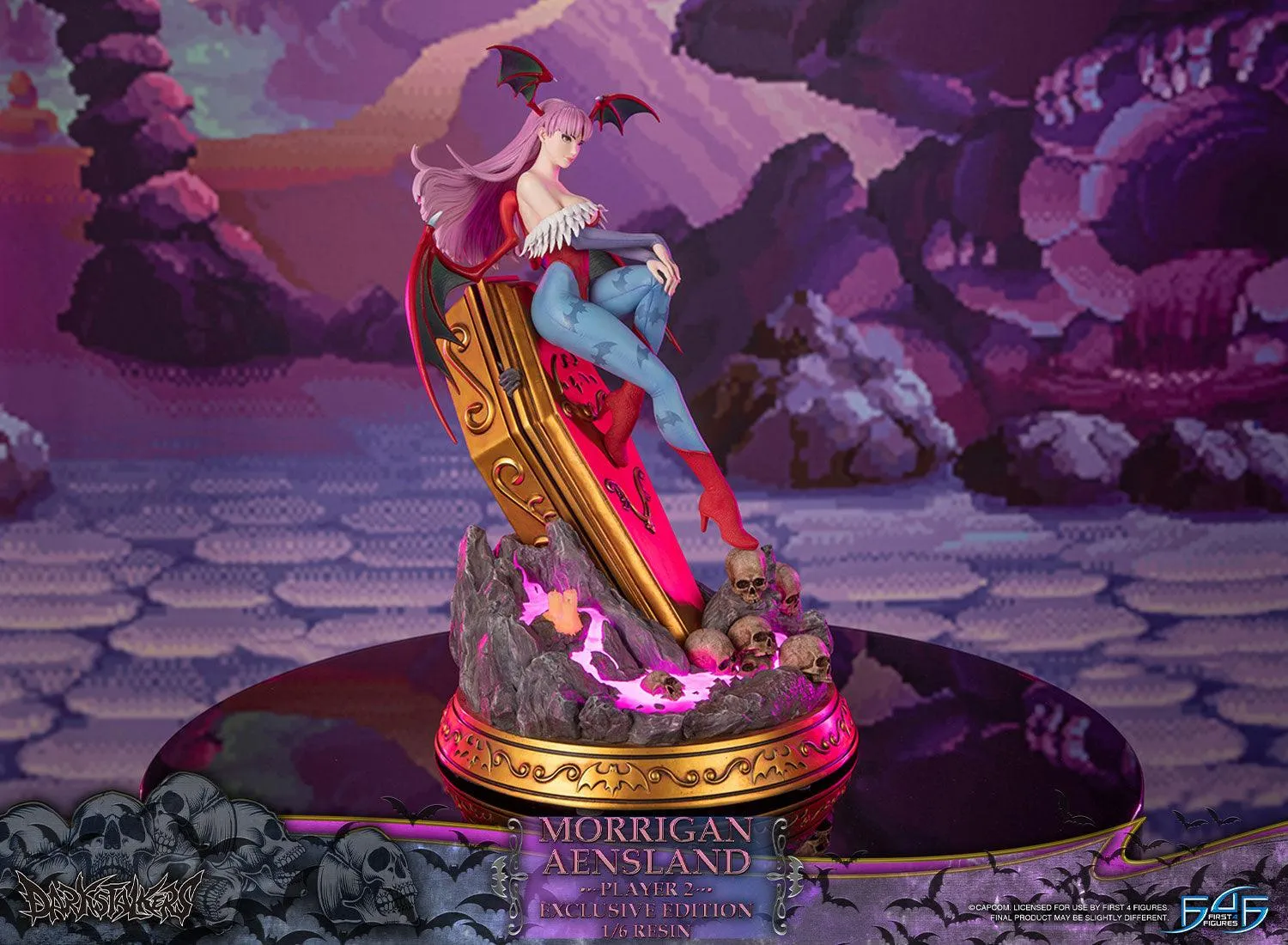 First 4 Figures Darkstalkers Morrigan statuetă rășină Player 2