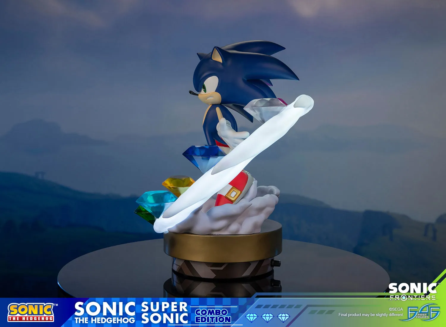 First 4 Figures Sonic Frontiers Sonic+Super Sonic set LED