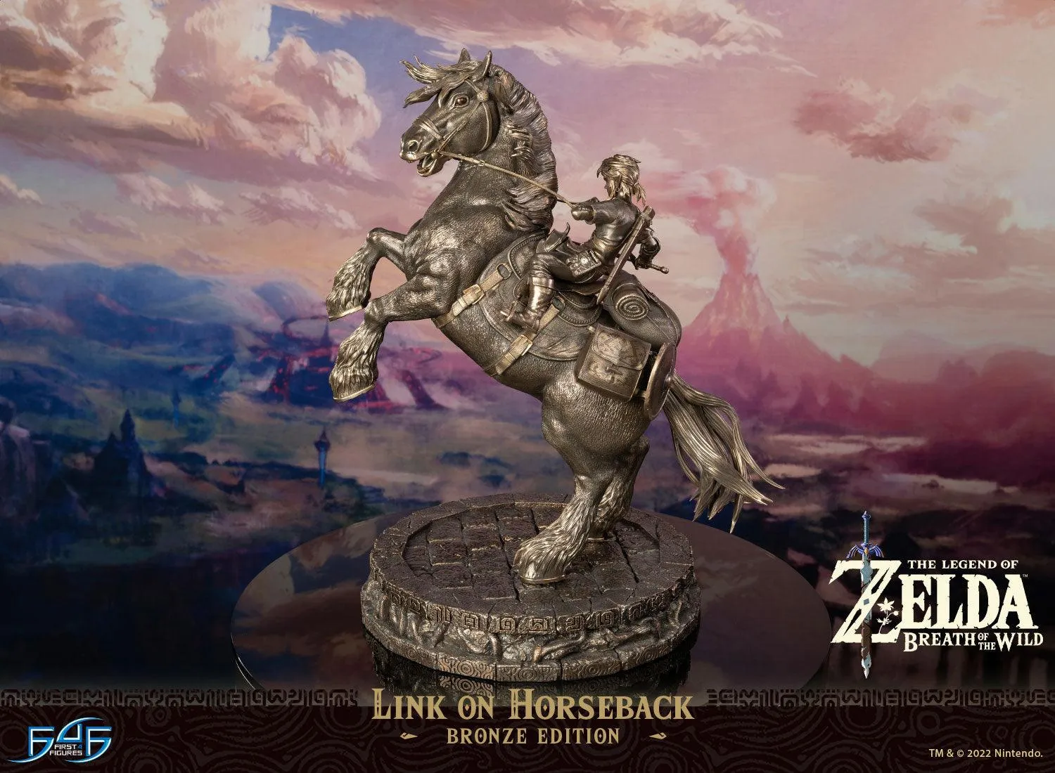 First 4 Figures Zelda Link on Horseback statuetă bronz