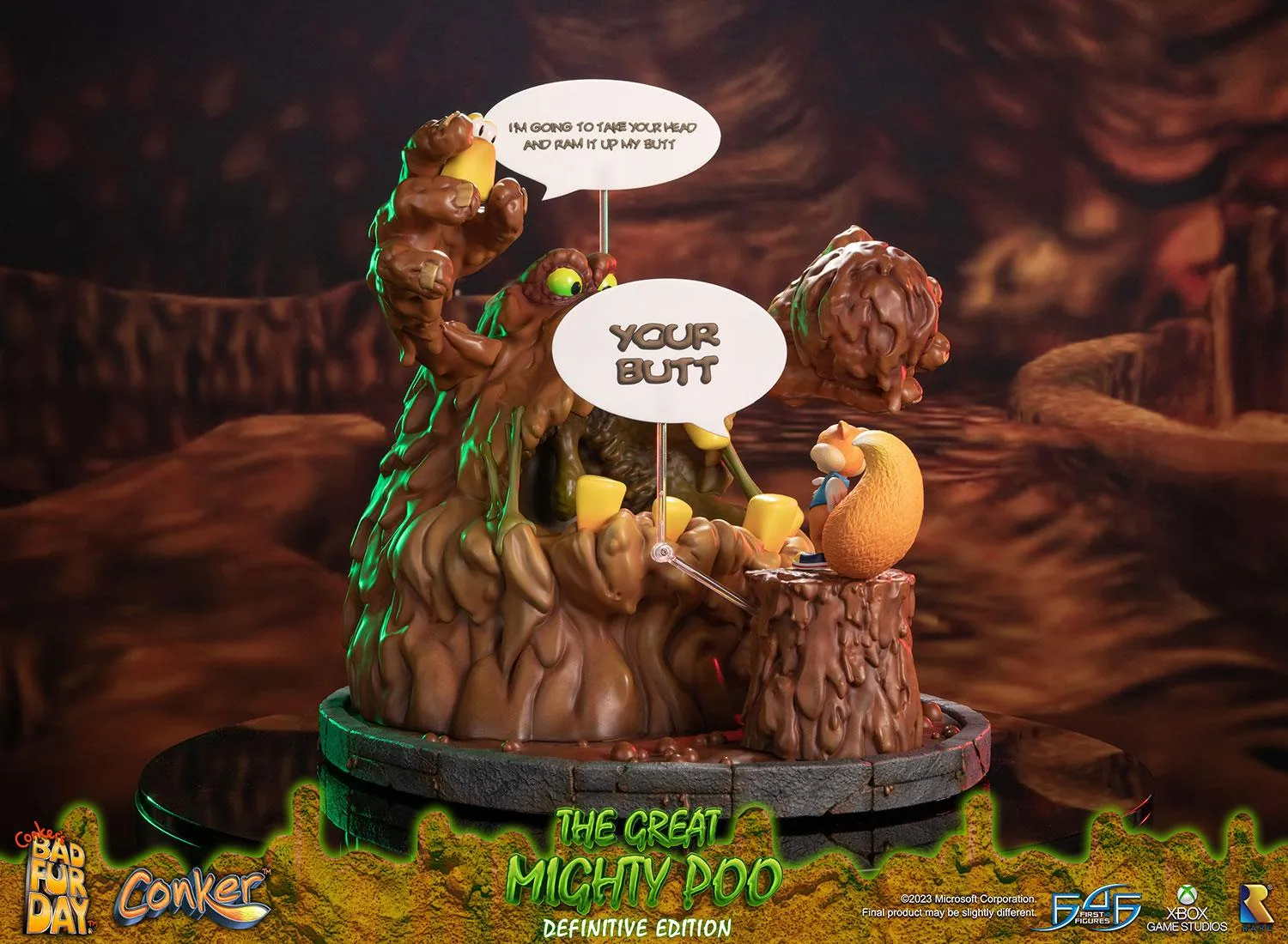 First 4 Figures Conker's Bad Fur Day The Great Mighty Poo statuetă Definitive