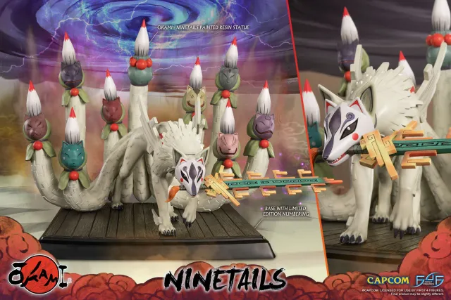 First 4 Figures Okami Ninetails statuetă rășină 50,5 cm ediție limitată