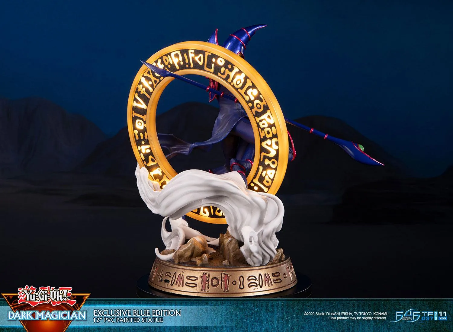 First 4 Figures Yu-Gi-Oh Dark Magician statueta Exclusive Blue