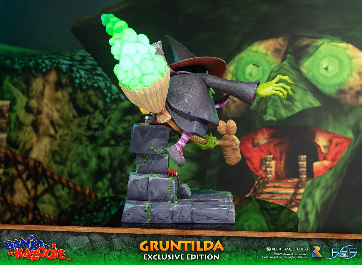 First 4 Figures Banjo-Kazooie Gruntilda statueta Exclusive LED