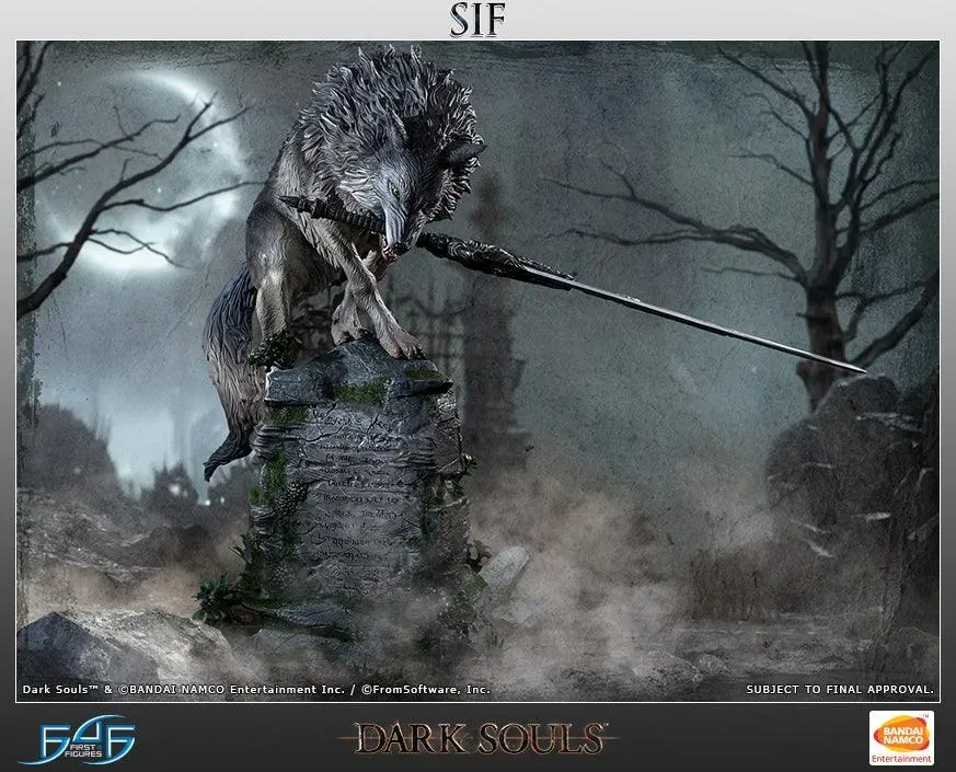 First 4 Figures Dark Souls Sif Great Grey Wolf statueta rasina 63 cm