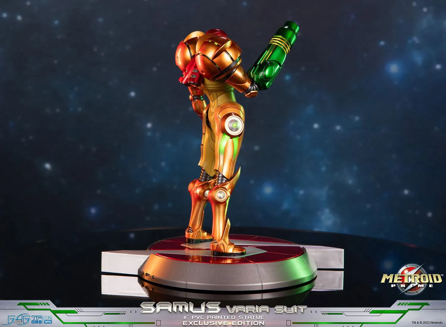 First 4 Figures Metroid Samus Varia Suit statuetă PVC Exclusive LED