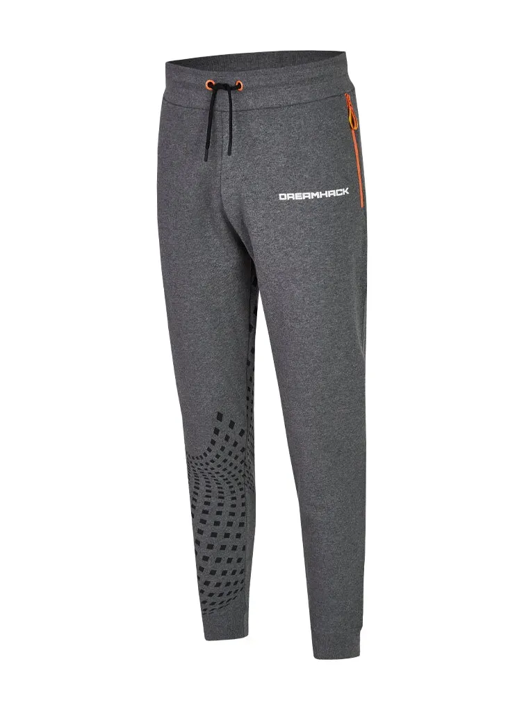 DreamHack Classic pantaloni trening gri Warp 80% bumbac