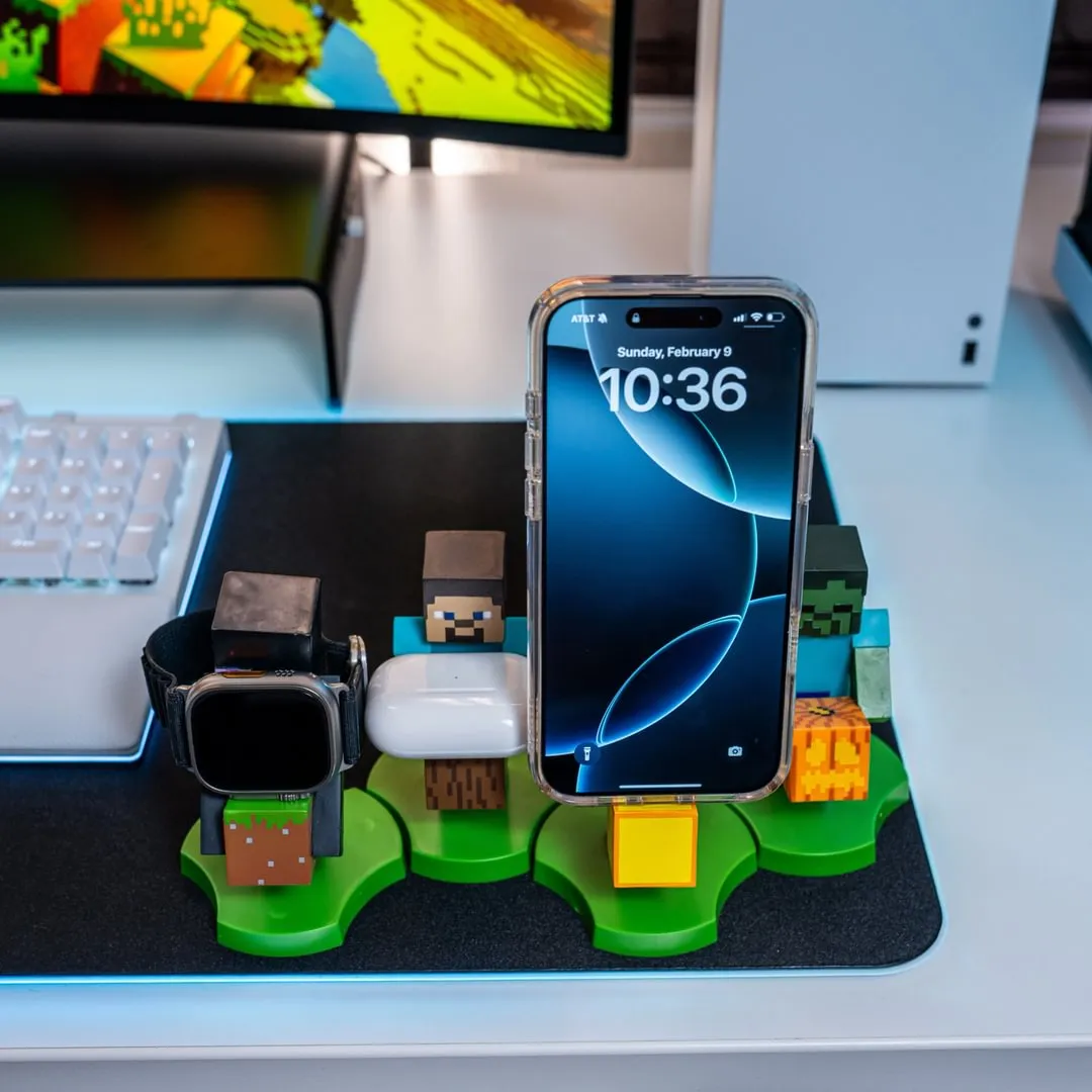 Exquisite Gaming Mini Cable Guys Steve suport telefon Minecraft