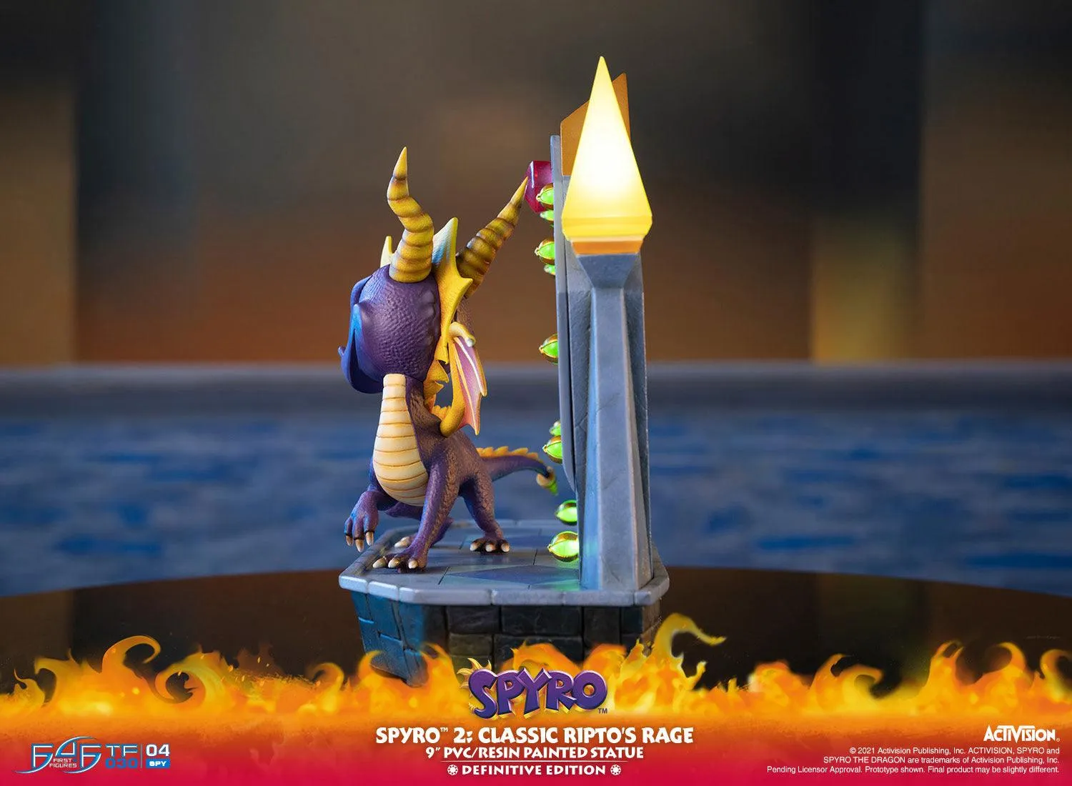 First 4 Figures Spyro 2 Ripto's Rage statuetă PVC Definitive LED