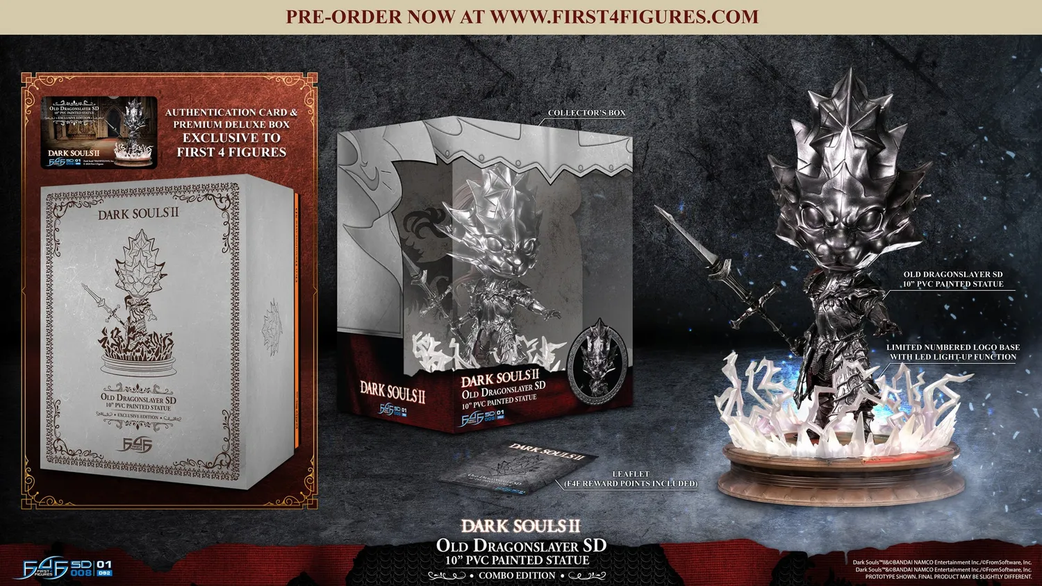 First 4 Figures Dark Souls Ornstein SD statuetă PVC Combo LED
